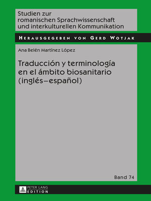 cover image of Traducción y terminología en el ámbito biosanitario (inglés  español)
